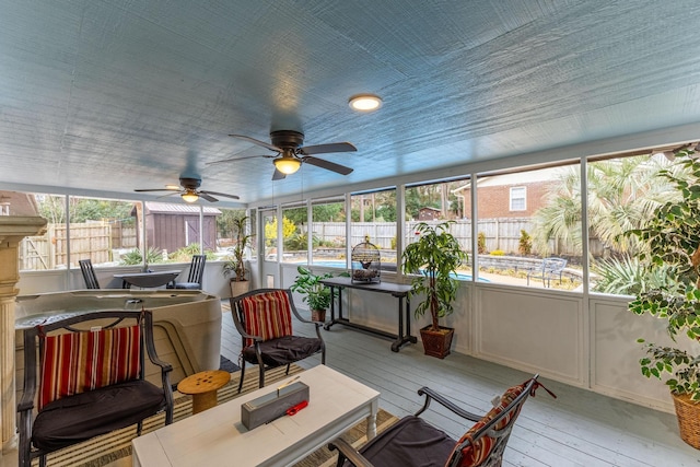 view of sunroom / solarium