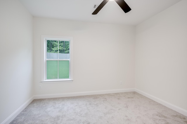 3909 Lakeside Pass, Hephzibah, GA 30815 - spare room with ceiling fan, carpet, and baseboards