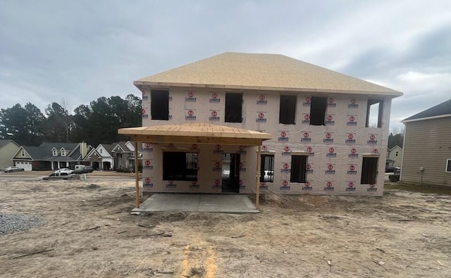 rear view of property with a patio area