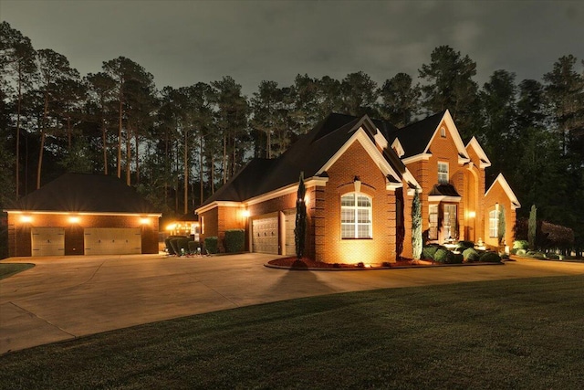 114 Nicoles Way, Grovetown, GA 30813 - view of front of house with driveway, an attached garage, and brick siding