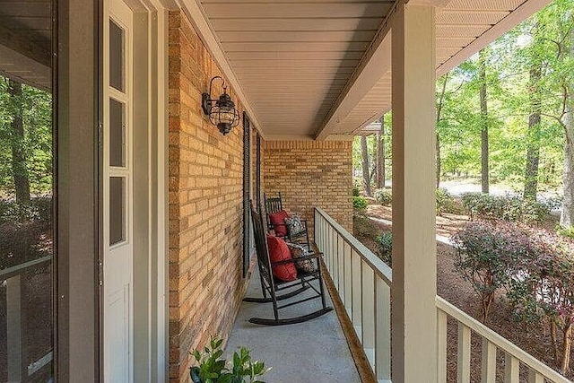 view of balcony