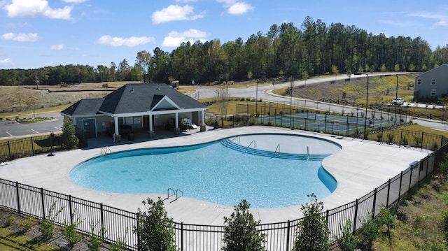 view of pool with a patio