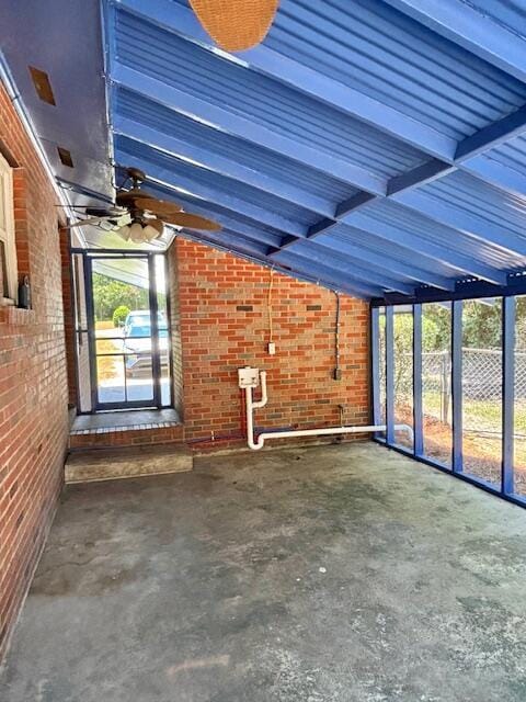 2060 Morning Dr, Augusta, GA 30906 - unfurnished sunroom featuring healthy amount of natural light and a ceiling fan