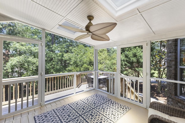 108 Pine Needle Rd, Aiken, SC 29803 - unfurnished sunroom with ceiling fan