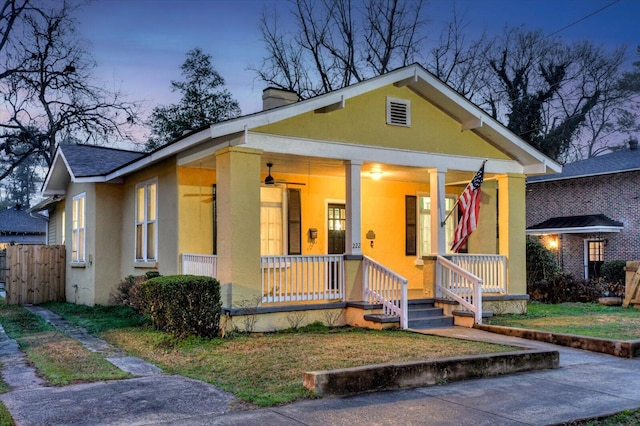 bungalow-style home featuring a porch