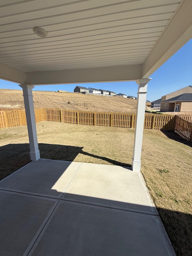 view of patio / terrace with a fenced backyard