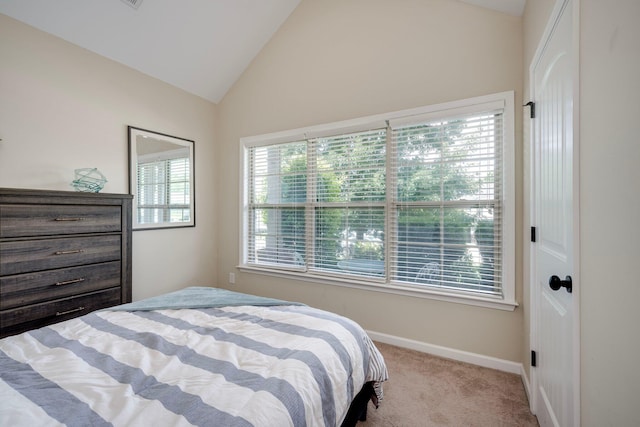2306 Peach Blossom Pass, Hephzibah, GA 30815 - carpeted bedroom featuring vaulted ceiling and baseboards