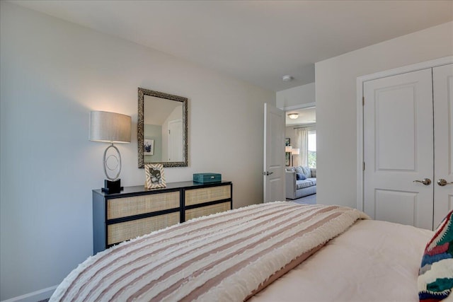 bedroom with a closet