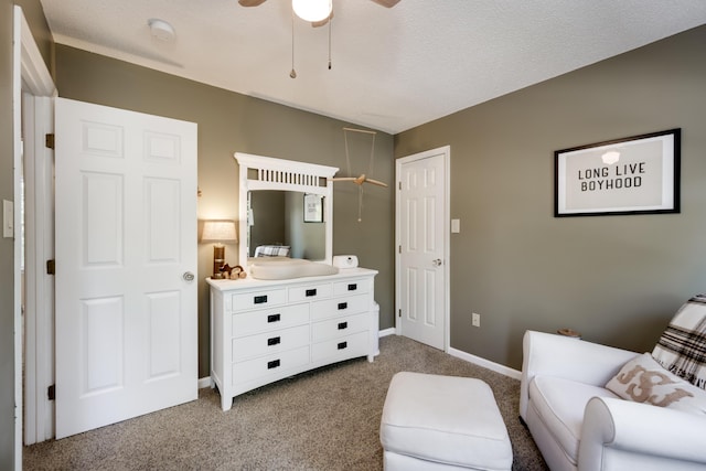467 Baker Woods Trl, Martinez, GA 30907 - interior space featuring baseboards, a ceiling fan, and carpet