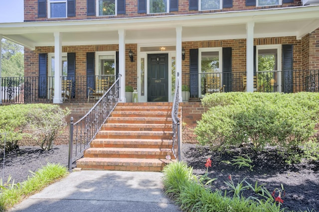467 Baker Woods Trl, Martinez, GA 30907 - doorway to property with a porch and brick siding