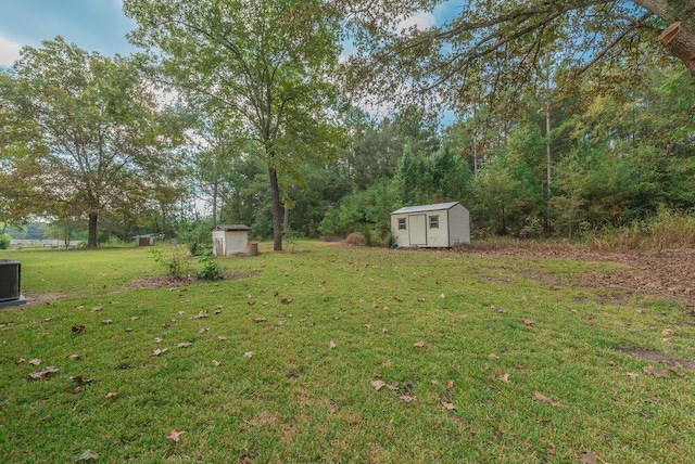153 Campbell Cir, Hephzibah, GA 30815 - view of grassy yard with a storage unit