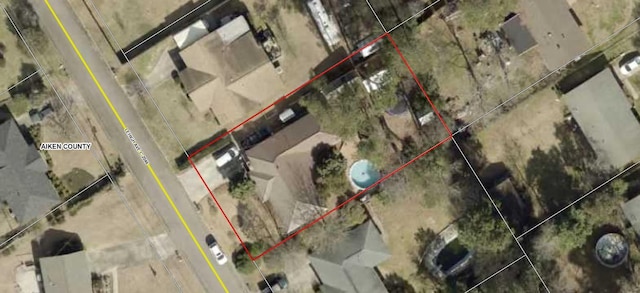 map of property location featuring property parcel outlined