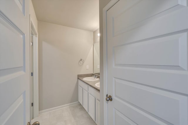 1052 Dietrich Ln, North Augusta, SC 29860 - full bath featuring double vanity and tile patterned floors