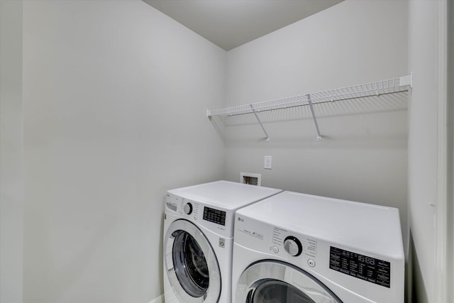 1052 Dietrich Ln, North Augusta, SC 29860 - laundry room with washing machine and dryer
