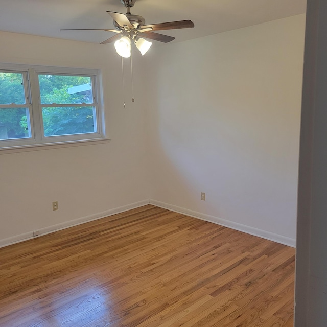 2514 Cascade Dr, Augusta, GA 30904 - empty room featuring light wood-type flooring, ceiling fan, and baseboards
