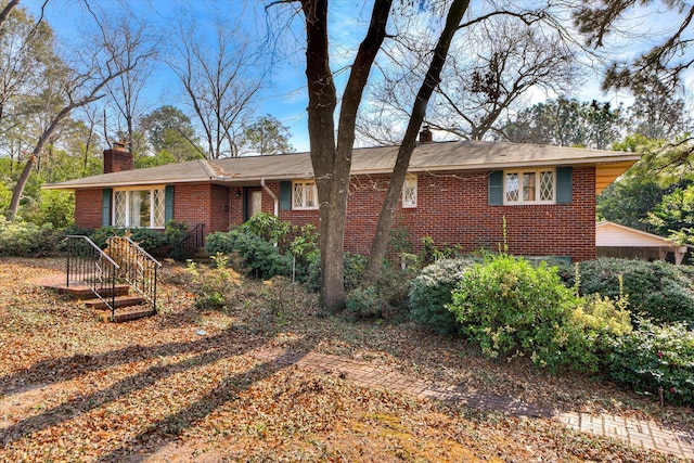 view of ranch-style home