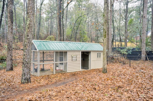 view of outbuilding