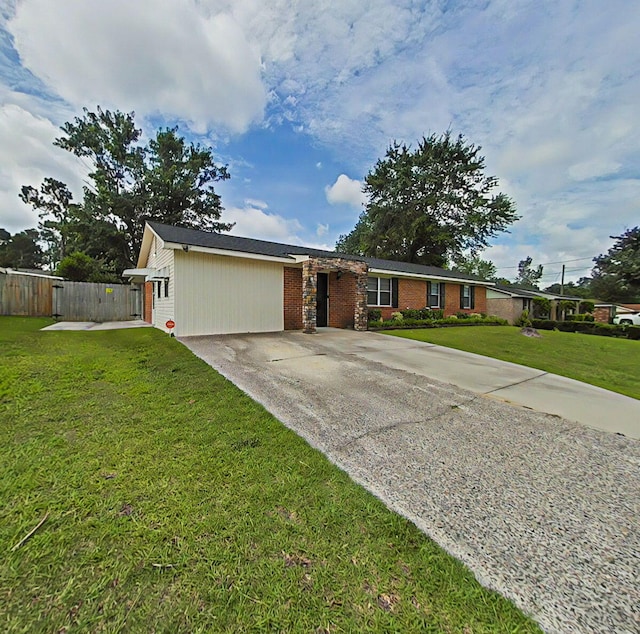 4532 Oakley Pirkle Rd, Martinez, GA 30907 - view of front of house featuring driveway and brick siding