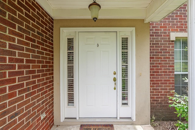 762 Winding Creek Ct, Evans, GA 30809 - doorway to property featuring brick siding