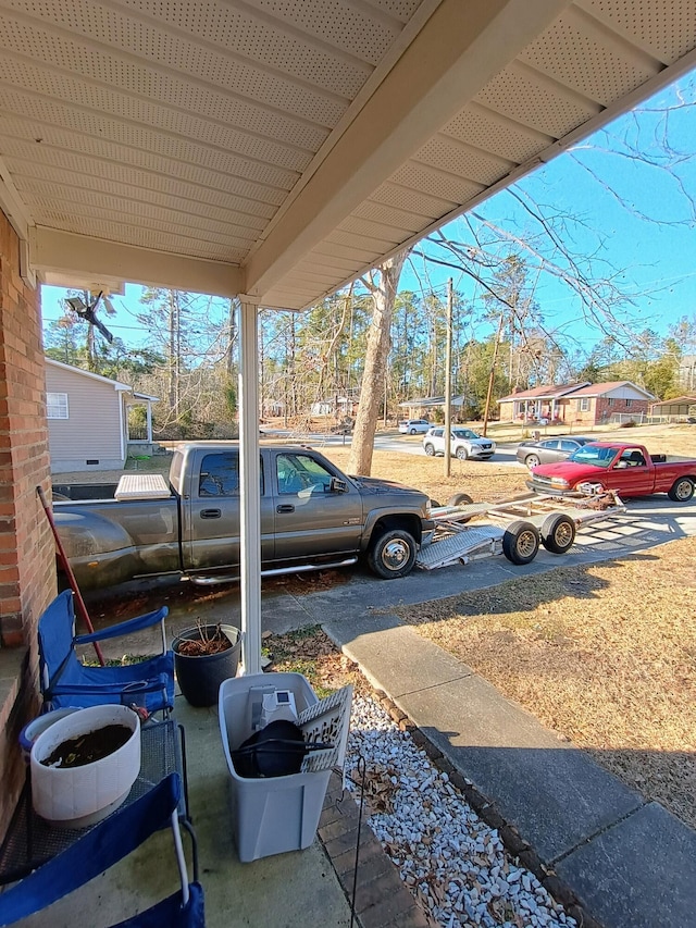 view of car parking