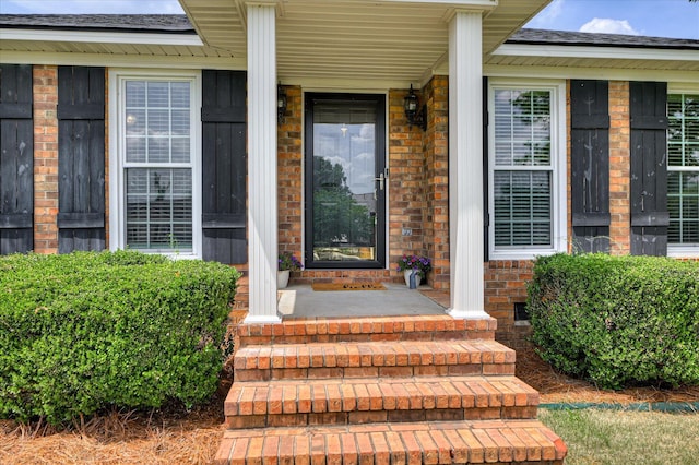 view of exterior entry