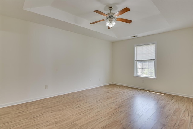 1532 Abby Way, Augusta, GA 30909 - unfurnished room featuring a raised ceiling, light wood-type flooring, and a ceiling fan