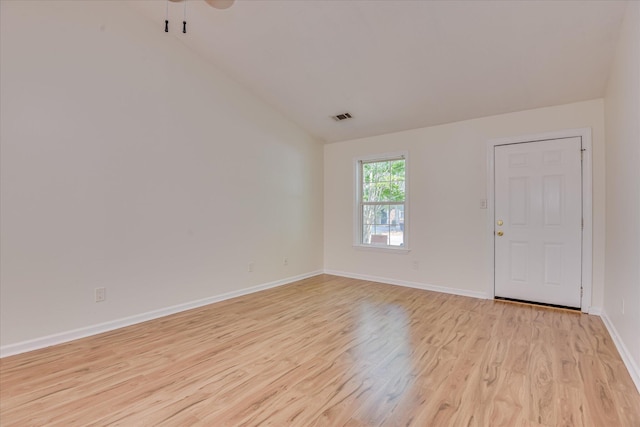 1532 Abby Way, Augusta, GA 30909 - unfurnished room with vaulted ceiling, light wood finished floors, and a ceiling fan