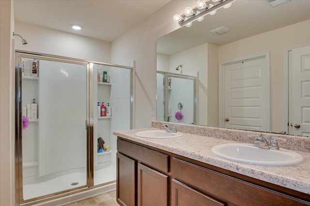 243 Quick Silver Ct, Graniteville, SC 29829 - full bathroom with a stall shower and double vanity