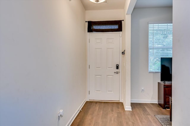 243 Quick Silver Ct, Graniteville, SC 29829 - entryway with wood finished floors and baseboards