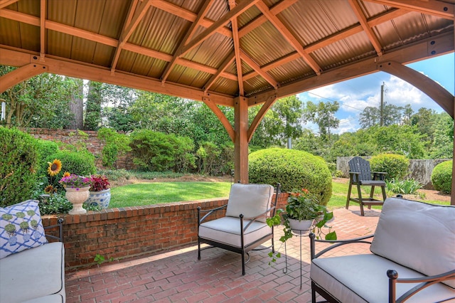 820 Barrett Ln, Augusta, GA 30909 - view of patio / terrace featuring a gazebo