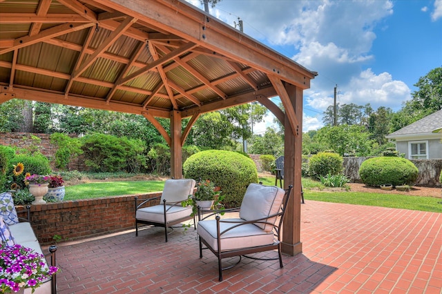 820 Barrett Ln, Augusta, GA 30909 - view of patio featuring a gazebo