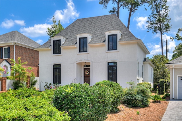 820 Barrett Ln, Augusta, GA 30909 - french country home with stucco siding and a shingled roof