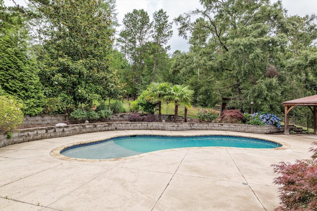 922 Windmill Ln, Evans, GA 30809 - view of pool with a gazebo, a patio, and view of scattered trees