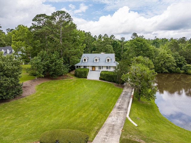 922 Windmill Ln, Evans, GA 30809 - view of subject property with a nearby body of water and a heavily wooded area
