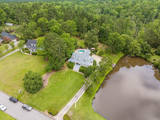 922 Windmill Ln, Evans, GA 30809 - drone / aerial view of a forest and a large body of water