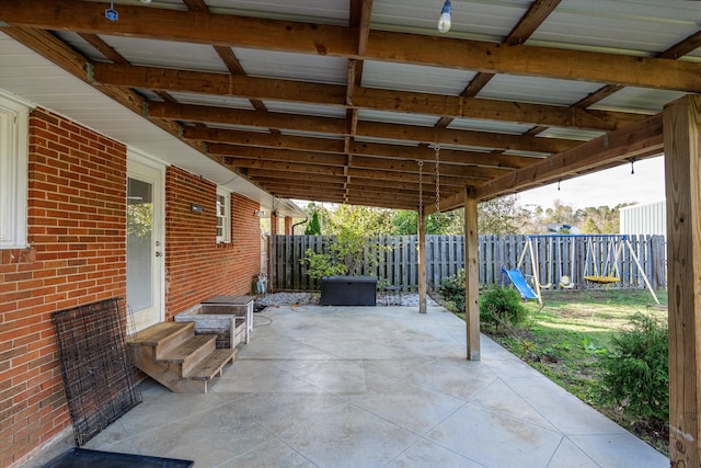 2872 Ga Highway 102, Wrens, GA 30833 - view of patio / terrace with a playground