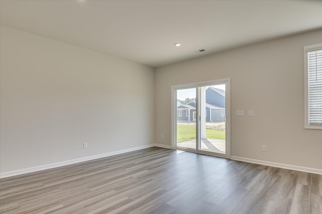 2015 Saylor Ln, Grovetown, GA 30813 - spare room with wood finished floors, baseboards, and recessed lighting