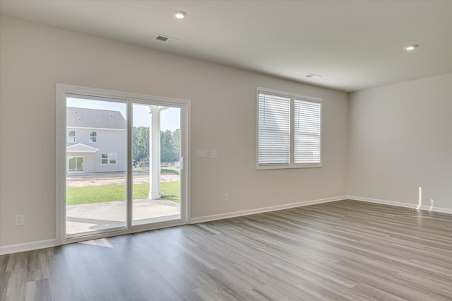 2015 Saylor Ln, Grovetown, GA 30813 - empty room featuring wood finished floors, plenty of natural light, baseboards, and recessed lighting