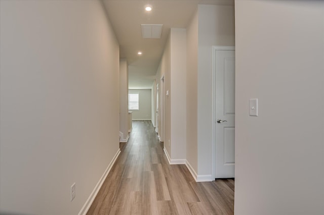 2015 Saylor Ln, Grovetown, GA 30813 - hall with wood finished floors, recessed lighting, and baseboards