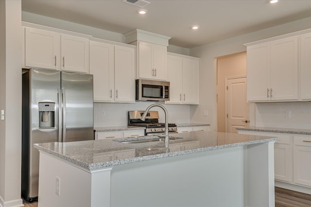 2015 Saylor Ln, Grovetown, GA 30813 - kitchen featuring stainless steel appliances, white cabinetry, and recessed lighting