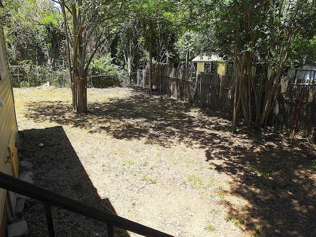 view of fenced backyard