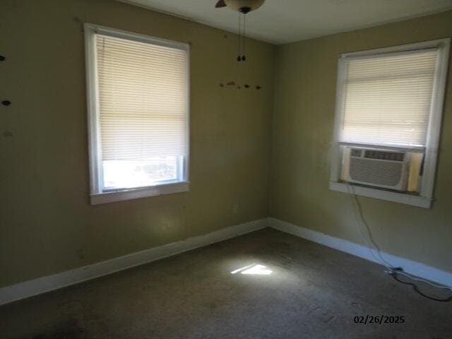 empty room with baseboards