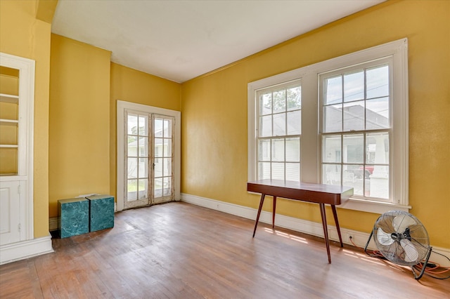 818 Academy Ave, Waynesboro, GA 30830 - unfurnished office with healthy amount of natural light and wood finished floors