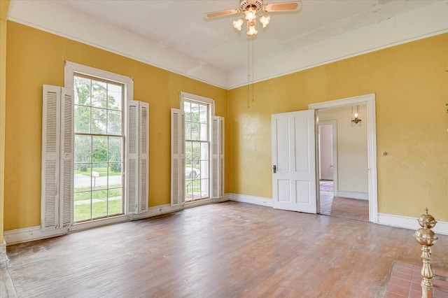 818 Academy Ave, Waynesboro, GA 30830 - unfurnished room featuring wood finished floors and a ceiling fan