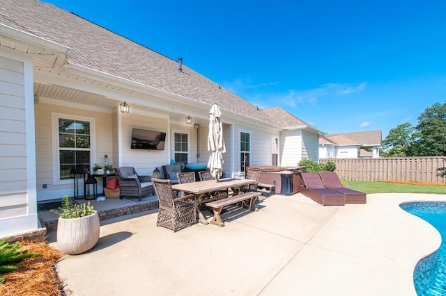617 Morris Run, North Augusta, SC 29860 - view of patio featuring outdoor dining area