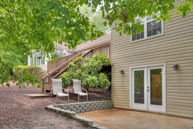 160 Crescent Dr, Mccormick, SC 29835 - rear view of property with stairs, a patio, and a deck