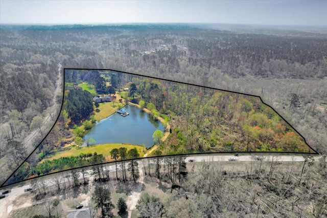 4512 Hardy Mcmanus Rd, Evans, GA 30809 - bird's eye view featuring a water view and a view of trees
