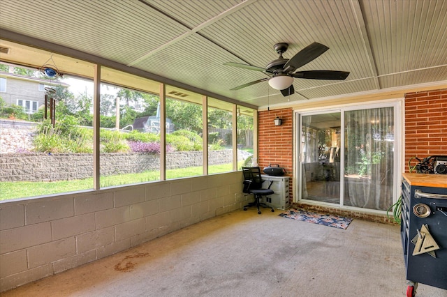 3114 Sussex Rd, Augusta, GA 30909 - sunroom / solarium with a ceiling fan and healthy amount of natural light