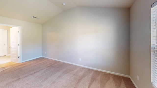 195 Sims Ct, Augusta, GA 30909 - carpeted empty room with vaulted ceiling and baseboards