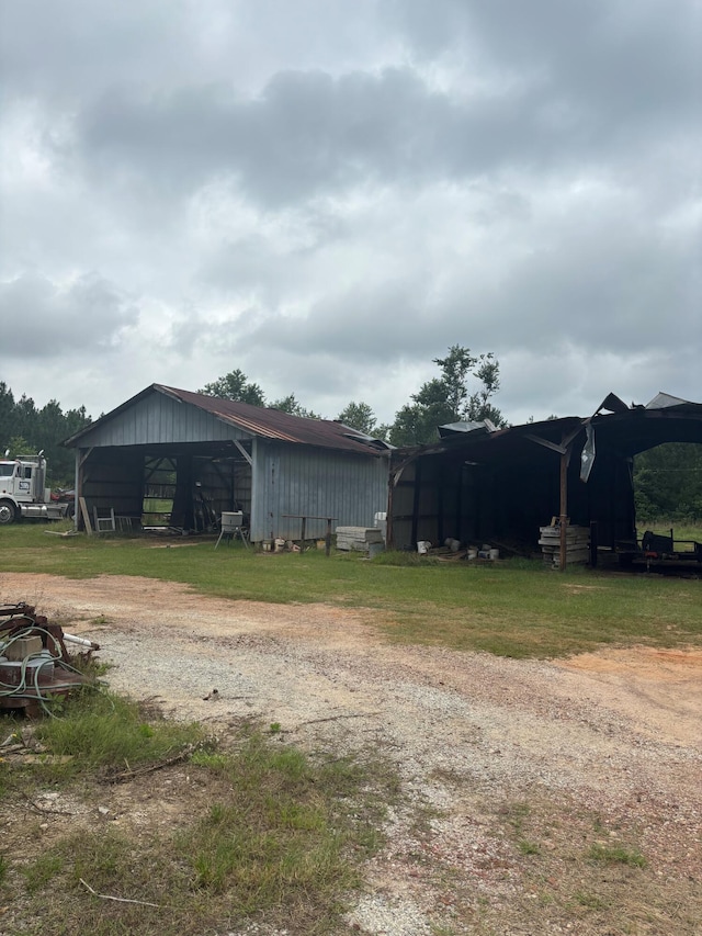 2023 Gamble School Rd, Stapleton, GA 30823 - view of yard featuring an outbuilding